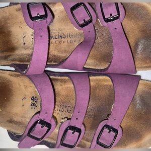 Birkenstock purple/ violet slip ons